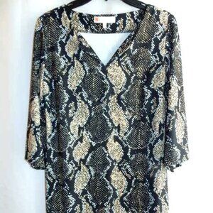 Jude Connally Python Print Knit Dress in Size S